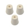 Small Universal Carboy Bung-Solid-Set of 3, 9R-E0UD-EQ5P, White