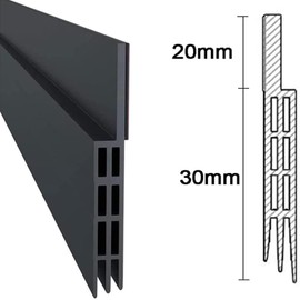 Autoadhesivo para Puerta Tira de Goma de Puerta - 100cm Sello de Puerta para Hueco de Ventana o Puerta, de Silicona Tira reptiles Polvo Prevención Cinta Tapón Ruido A Prueba - Negro