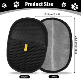 Vindobil Pet Hair Removal Gloves for Cats and Dogs, Reusable Electrostatic Grooming Glove for Pet Hair Remover on Furniture, Carpet Clothing 2 Pcs