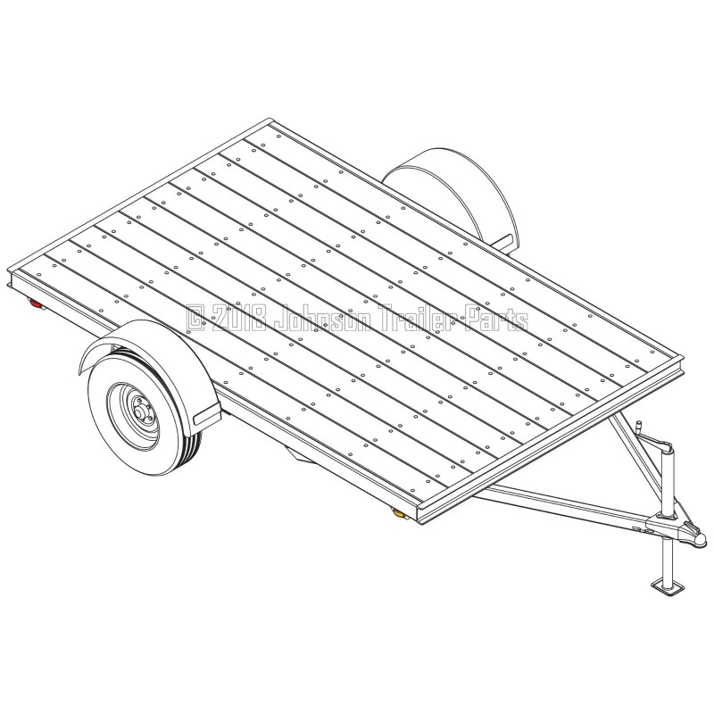 Johnson Trailer Parts 6′ 4" x 10′ Utility Trailer Plans