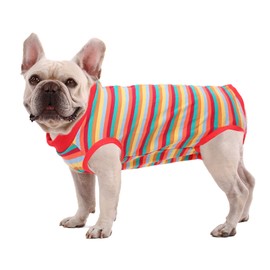 SAWMONG Dog Recovery Suit, Dog Surgical Suit for Abdominal Wounds, Dog After Surgery Recovery Snugly Suit, Dog Onesie for Male Female, Prevent Licking Dog Bodysuit, Substitute Dog E-Collar & Cone