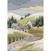 Derwentwater Designs Cottages Winter Long Stitch Kit Multi-coloured,17cm x 24cm