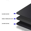Under Grill Mat Fireproof Waterproof Double Sided Portable Round Barbecue