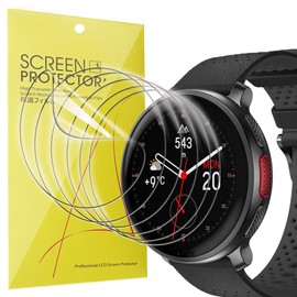 Lamshaw Compatible for Polar Vantage V3 Screen Protector, [6 Pack] Full Coverage TPU Clear Film Compatible for Polar Vantage V3 Smartwatch (6 Pack)