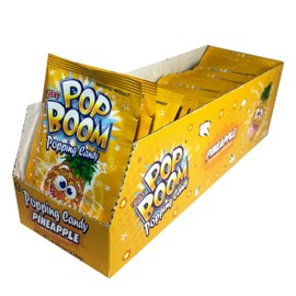 Tiltay Pop Boom – Pineapple Flavor Popping Candy with display box 24 packs