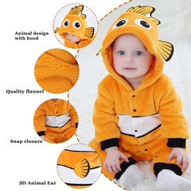 TONWHAR Kid's and Toddler's Costume Baby Animal Outfit Baby Boys' Girls' One-Piece Rompers Jumpsuit