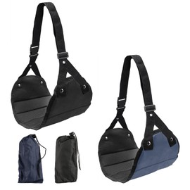 2 Pcs Adjustable Airplane Foot Rest with Breathable Mesh - Long Flight Essentials for Leg Comfort, Travel & Office Use (Hammock Style, Portable Design)