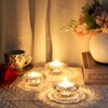 OwnMy Set of 3 Crystal Tea Light Holders Round Votive