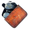 Double Lance Binoculars/Monocular Solid Antique Brass Telescope With Leather Case