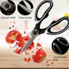 Multifunctional Kitchen Scissors (2 Pack) Stainless Steel with Protective Blade