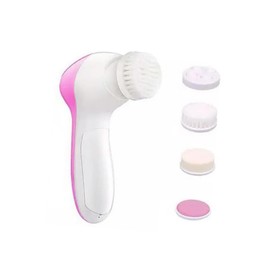 Baluue 1pc Electric Face Wash Brush Face Cleanser Brush Deep Pore Women 5 Brush Heads