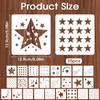25Pcs Star Stencils for Painting, Reusable Stencils for Crafts
