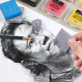 Soft Rubber Eraser for Art, Design, and Sketching Eraser Gray GD12823 100ea