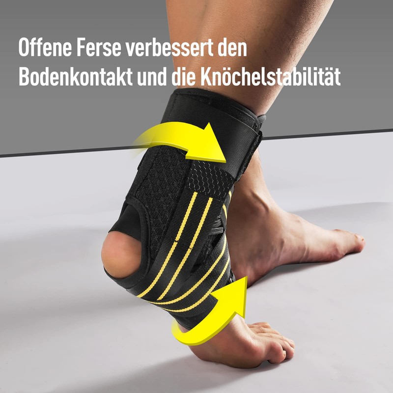 AGPTEK Ankle Bandage Left/Right, Adjustable Ankle Brace Ankle Bandage with