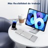 BEAUTY CHOICE Teclado Inalambrico Plegable,Teclado Bluetooth Portátil con Touchpad,Mini Teclados