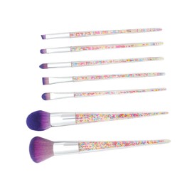 Healeved Foundation Makeup Kit 7pcs Professional Brush Set Rose Brush Cosmetics Tools for Women