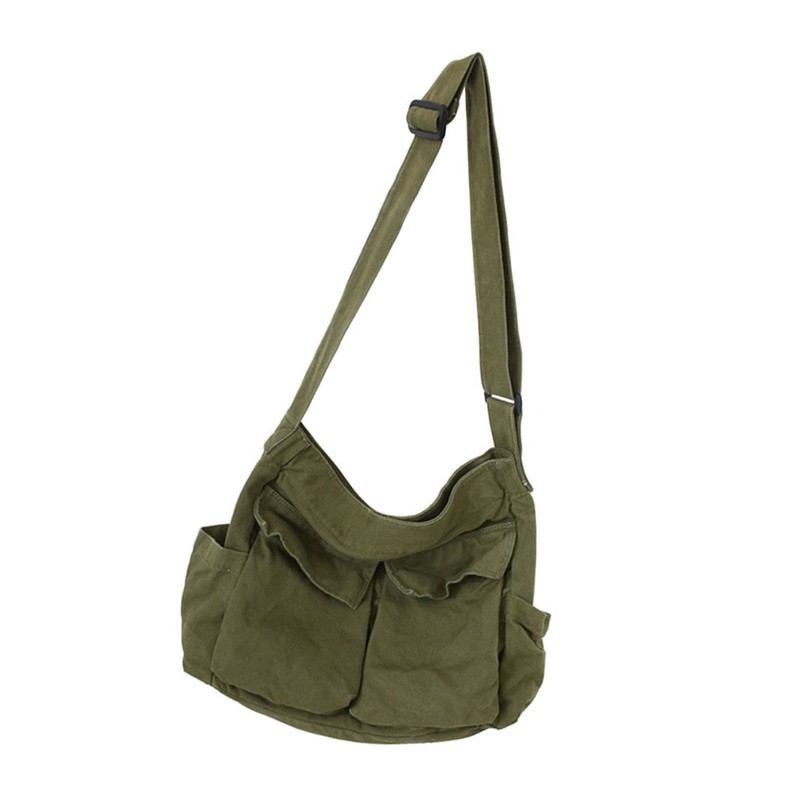 Tooling type shoulder messenger bag men and women ins canvas