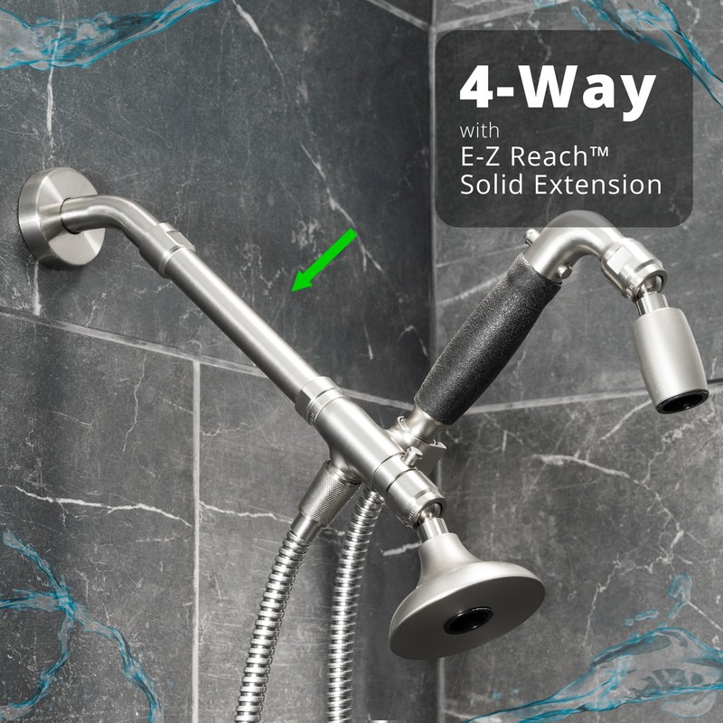 High Sierra Showerheads Bronze E-Z Reach Solid Metal Shower Arm