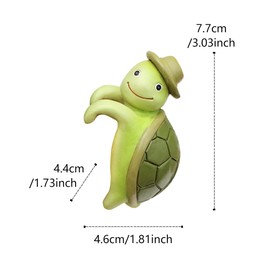 Cute Turtle Plant Pot Figurines Resin Hanging Statue Decorations for Home Garden Office Ornaments