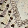 TOPLUXE Table Runner with Handmade Tassels, Luxury Table Runner for