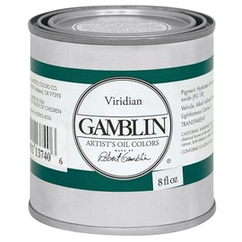 8 oz. Artists' Grade Oil Paints Color: Viridian