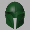 Custom Manalorian Helmet with Visor - Scaled to Fit! -