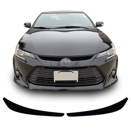 Headlight Eyelid Eyebrow Graphic Overlay Pre Cut Vinyl Decal Compatible with Scion tC 2014 2015 2016 - Matte Black
