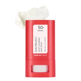 Sun Project Silky Calming Sun Stick SPF50 PA, resistente al agua, acabado mate, calamina y centella asiática, protector solar coreano en barra para