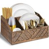 Ukonvi Paper Plate Dispenser, Paper Plate Holder for Kitchen Counter,