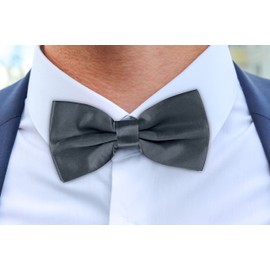 BomGuard Men's Bow Tie in 40 Colours (Black, Red etc.) for a Wedding, Party or Elegant Occasions I Trendy Bow Tie -