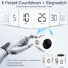 Rotating Pomodoro Timer 5, 25, 10 30,60 Mins Preset Stopwatch,