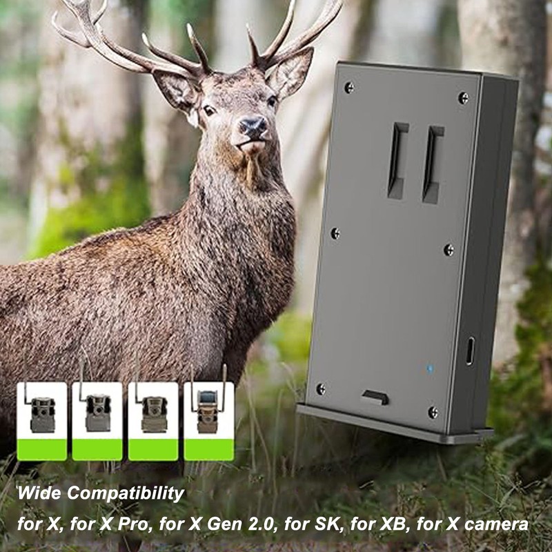 6000mAh Rechargeable Lipo Lithium Battery Pack for Trail Camera 7.4V