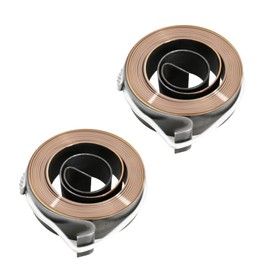 FOCMKEAS 2 Pcs Drill Press Return Spring,Drill Press, Quill Springs,Feed Return Coil Spring Assembly,2.24" Outer Diameter,0.04" Thickness,0.39" Width,60.63" Expand Long,1 * 10 * 1540 * 57mm G102