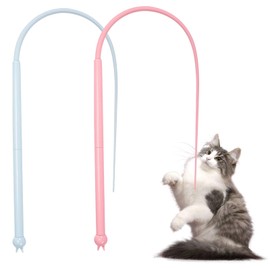BDHYYM Interactive Cat Toy Cat Fishing Long Mouse Tail Teaser Cat Toy Kitten Wand Cat Toys for Cat Games Indoor