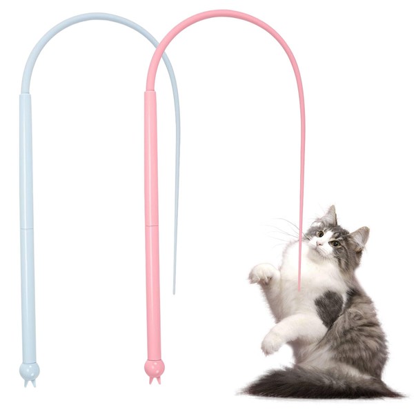 BDHYYM Interactive Cat Toy Cat Fishing Long Mouse Tail Teaser