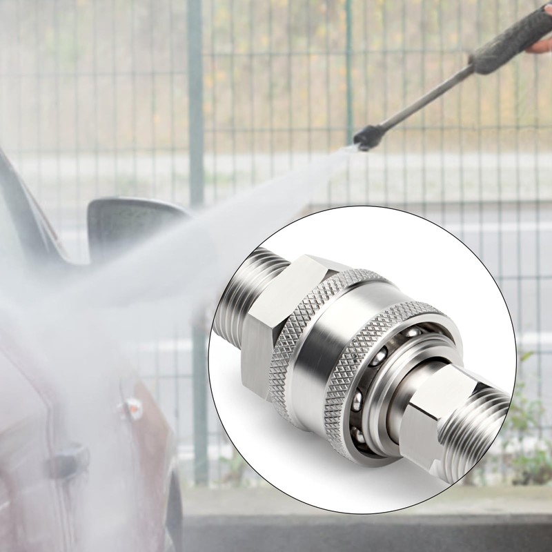 TAISHER 12PCS 304 Stainless Steel Pressure Washer Adapter Kit, Quick