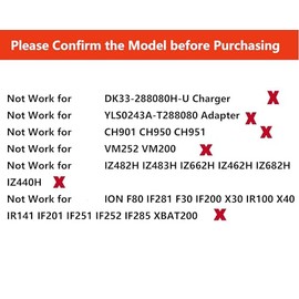 Power Adapter DK33-248080H-U Charger Compatible with Shark Rocket Pet Pro IX140 IX141 IZ162H IZ163H IZ362H IZ363HT IZ361H IZ140 IZ142 UZ145 WZ140 Handheld Vacuum Power Cord Supply