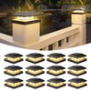 VOLISUN 4x4 Solar Fence - Post Cap Lights 12pack Outdoor
