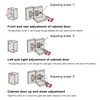 Cabinet Hinges, 2-Piece Lazy Susan Hinge Face Frame Plate 90