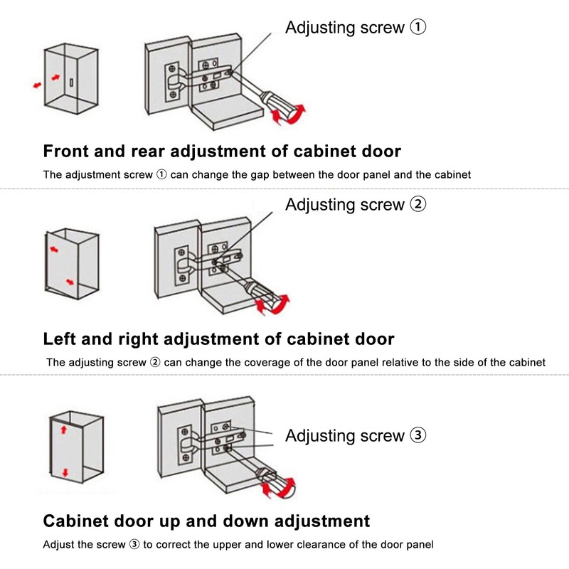 Cabinet Hinges, 2-Piece Lazy Susan Hinge Face Frame Plate 90