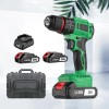 20V Brushless Cordless Drill/Driver w/2Ah Battery, 3/8" Chuck, 18+3P &