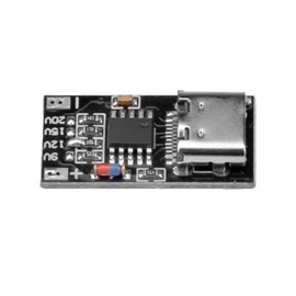 5-Pack USB-C Fast Charging Trigger Module - PD3.0/QC4+/PPS 9V 12V 15V 20V Adjustable Voltage Power Supply Board with AFC/FCP Protocol Support for Power Banks & DIY Projects (Type-C PD Decoy Board)​