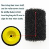 XWADJCD 4 Inch Drywall Compound Roller Cover 4 Pcs Drywall