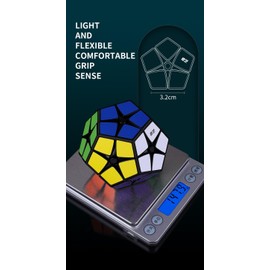 Kancharo Weird Turf Cube (Comes with Convenient Storage Pouch) (Black, 2x2 Megaminx)