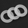 Silicone Flat Gasket White Sealing Washers for Bellows Hoses 12pcs