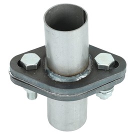 acylph Exhaust Oval Flange QuickFix Repair Pipe Kit w/Gasket & Hardware Universal 1.75" OD 2 Bolts