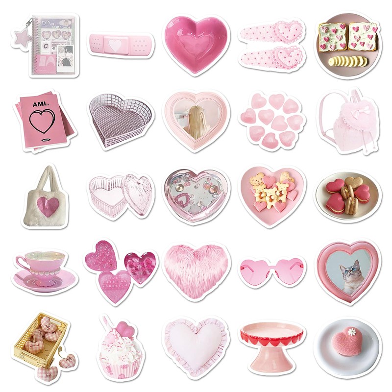 50 PCS Stickers for Love ins Water Bottle|Vinyl Waterproof Sticker