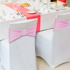 Joccun 30 PCS Spandex Chair Sashes Bows Stretch Chair Cover