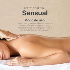 Aceite Corporal de 800ml (27 oz) para Masaje en Pareja con más de 99% de Ingredientes Naturales, Mezcla de Aceites Naturales Relajantes de 800 ml para