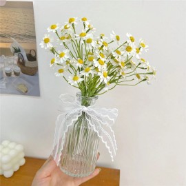 Smalldu Small White Daisy Flowers Artificial,2 Bouquet/12Pcs 10 Inch Fake Daisies,Spr...
